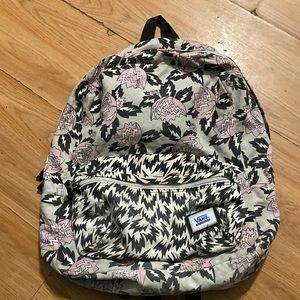 Vans medium sized pink black and gray backpack